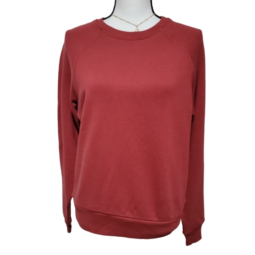 Reformation Jeans Rio Rust Crew Organic Cotton Sweatshirt Size XS